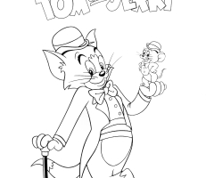 Coloriage Tom et jerry