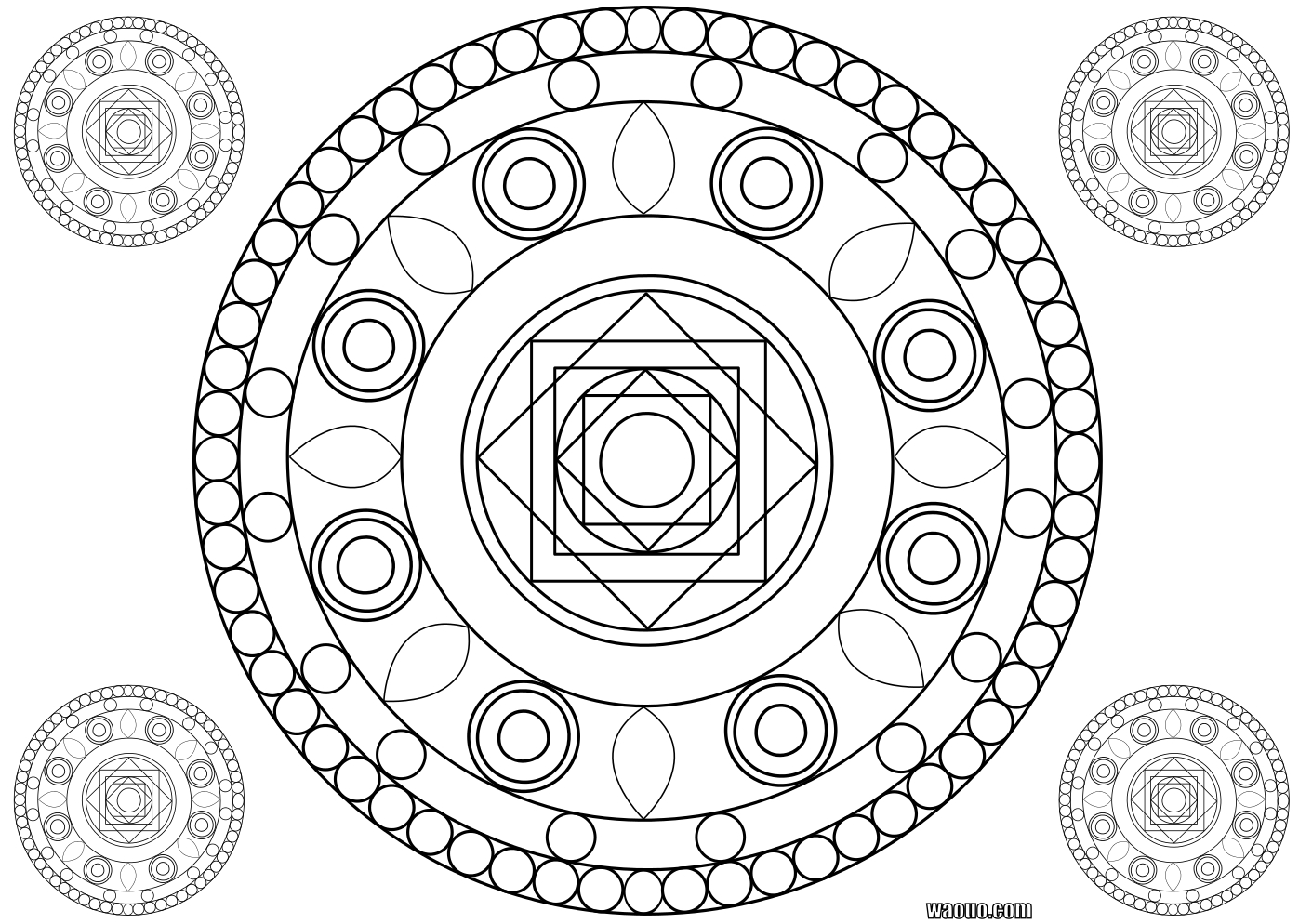 Coloriage Mandala