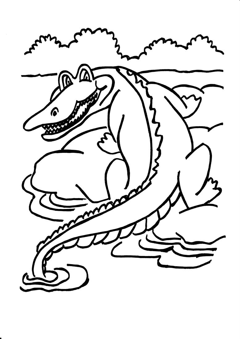 Crocodile coloriage