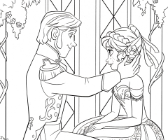 Coloriage Anna et Hans