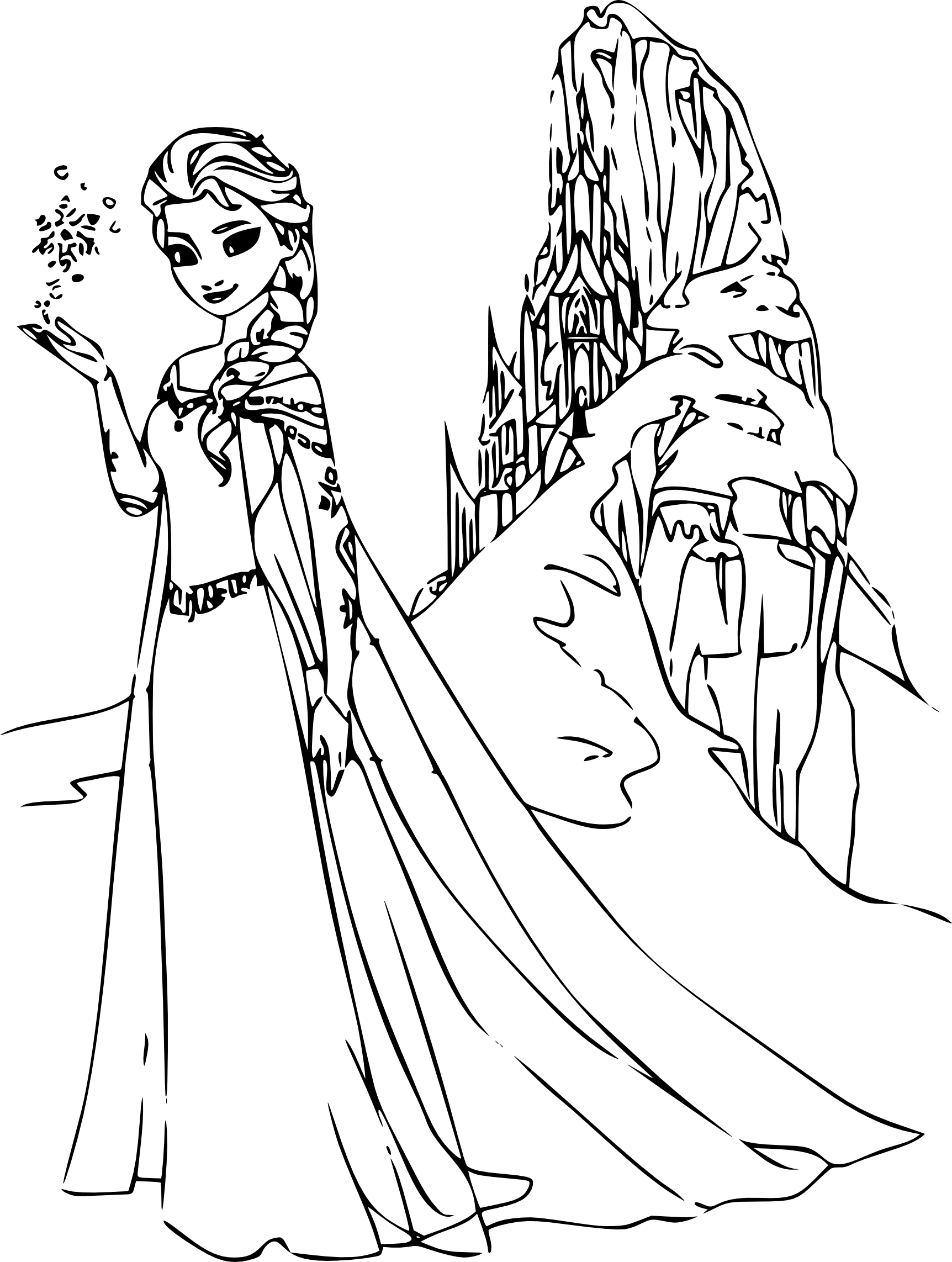 Coloriage palais de glace