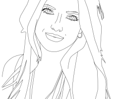 Coloriage Bella Thorne 2016