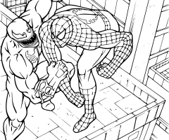 Coloriage Spiderman Venom