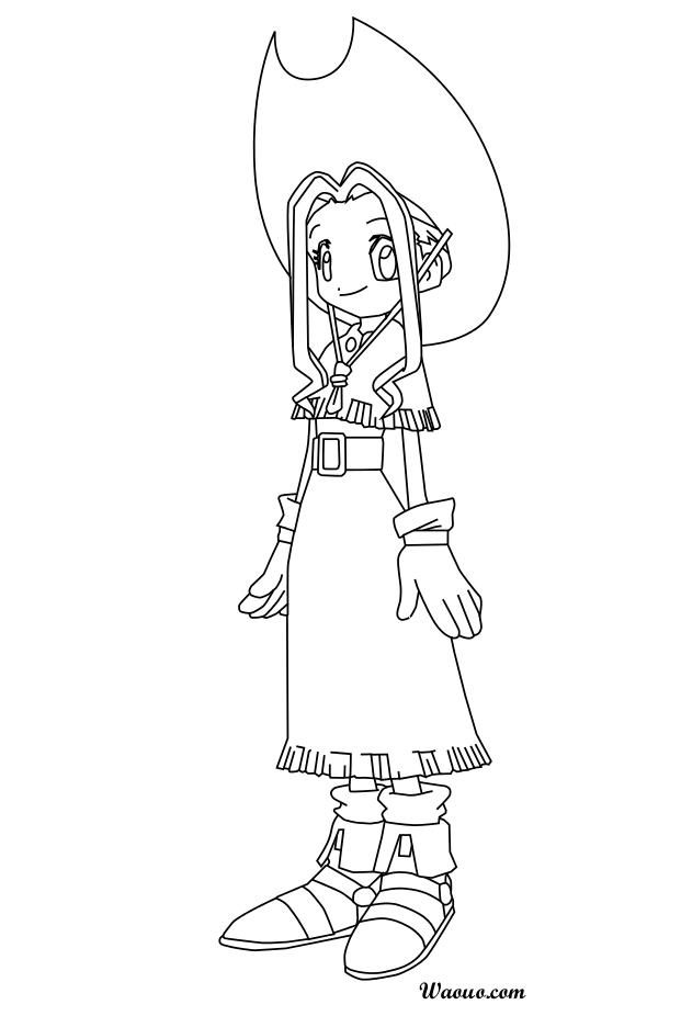 Coloriage Mimi Tachikawa